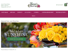 Tablet Screenshot of joansflowershop.com